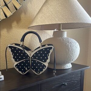 Kate Spade Black and White Butterfly Bag